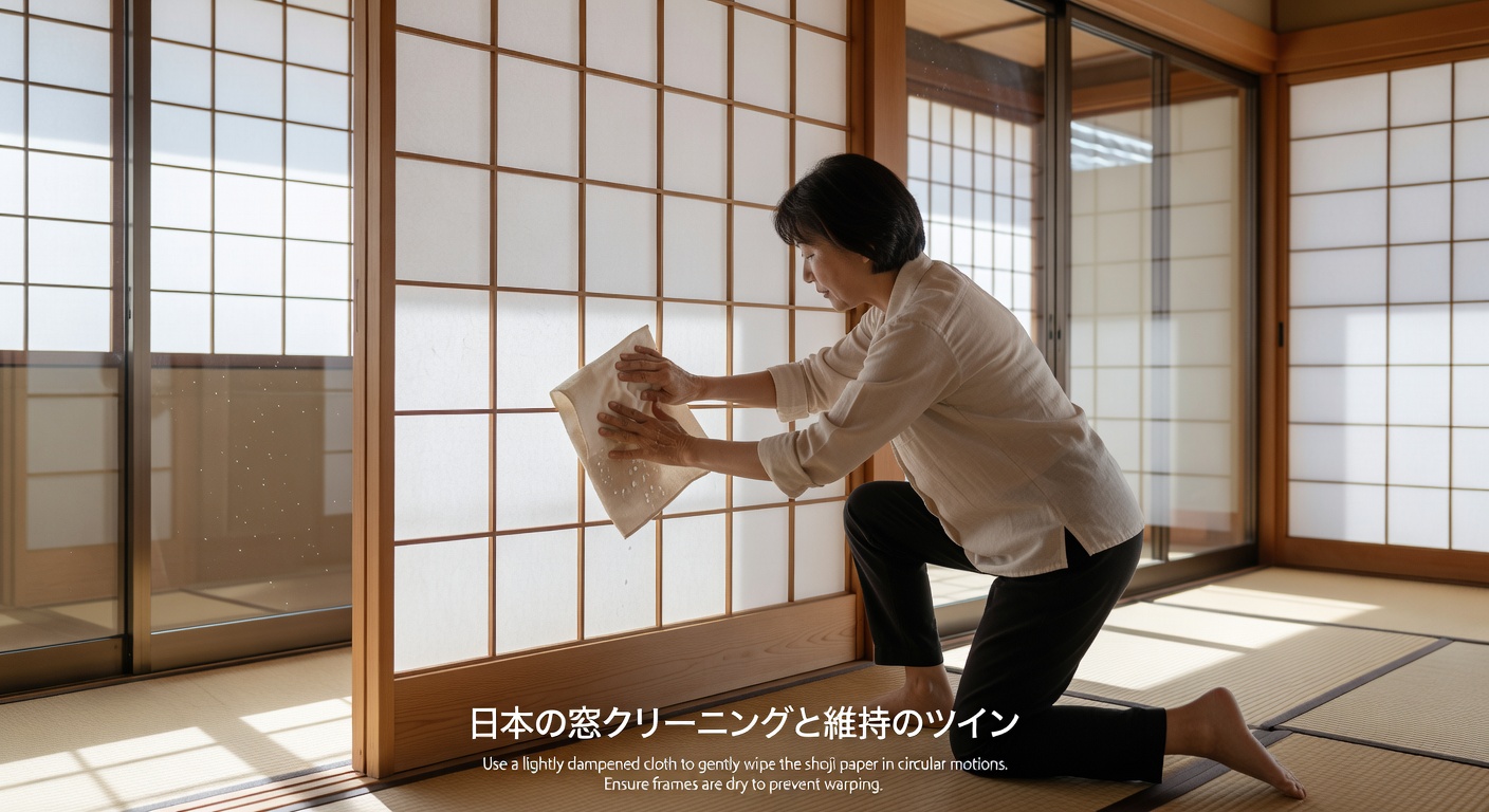 窓の拭き掃除